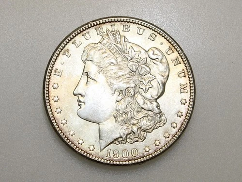 1900-P $1 MORGAN SILVER DOLLAR GEM BU