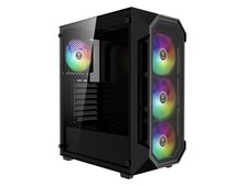 Gamdias AURA GC1 ELITE ATX Mid-Tower PC Case, Airflow Mesh Front, 4 ARGB Fans,