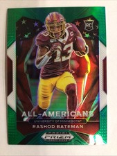 2021 Panini Prizm Draft Picks - All-American Rashod Bateman #196 Green Prizm
