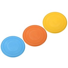 7" Flugscheibe, 3 Stk TPR Flugscheiben weich wasserdicht, 3 Farben