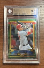 2014 Topps Finest - 1994 Finest Design Mike Trout #94F-MT Beckett Gem Mint 9.5