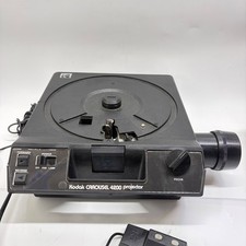 Kodak Carousel 4200 35mm Slide Projector Zoom Lens Wired Remote Vintage Case