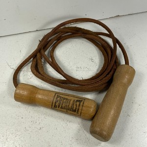 Everlast Vintage Leather Jump Rope 9 1/2 Feet Long Model 4497
