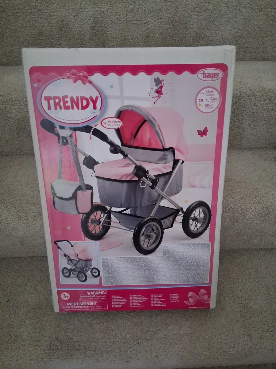 Bayer Design Set De Accesorios Para Muñeca – Cuna De Viaje, Trona Y Bolso Con Estrellas Azul/Rosa