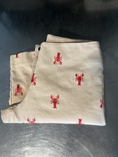 VTG Lilly Pulitzer Women's Size.2 Cotton Blend Stretch Tan Red Lobsters Pants