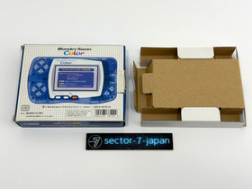 Bandai WonderSwan Color Blue WSC-001 Boxed Handheld Console Tested Working Japan