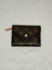 Louis Vuitton Victorine Wallet Monogram Canvas Pink Interior
