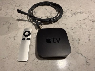 Apple TV Media Streamer w/ Remote & Power Cable Used Good