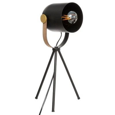 Lampadaire Trépied Design "Bil" 45cm Noir - Photo 1/2