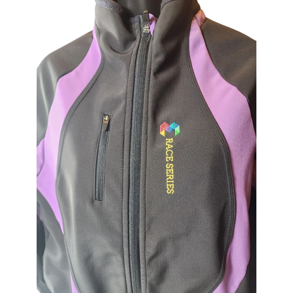 Team Ortho Jacket Womens Large Race Softshell Running Windbreaker Marathon - Image 3 of 4