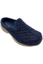 Easy Spirit Women's Traveltime Slipper Navy/Modern Quilt/Blue Flannel