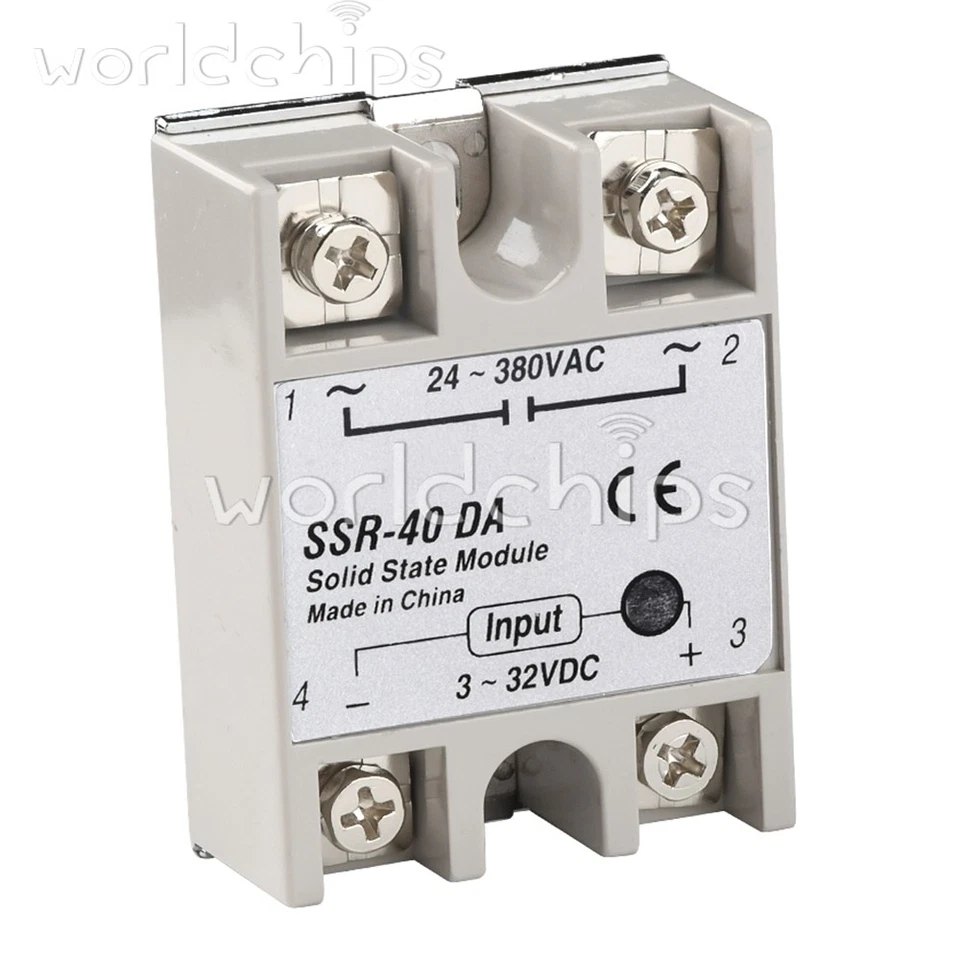 SSR-40 DA DC3-32V to AC24-380V 40A 250V Solid State Relay Module 3-32V DC to AC - Image 2 of 4