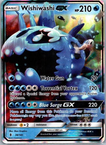 Wishiwashi GX 38/145 Sm-Guardians Rising Holo