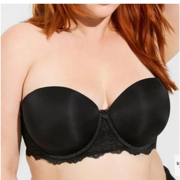 Torrid Strapless Lightly Lined Smooth Straight Ba… - image 1