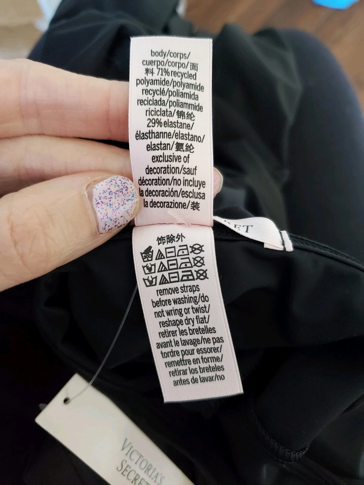 UNDERCOVER Abito lungo nero Victoria Secret NUOVO leggerissimo manica lunga donna taglia L