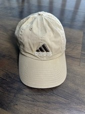 Adidas Men  s Cap Hat Tan Adjustable Strap back One Size 100 Cotton READ