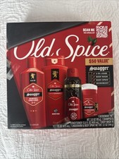 Old Spice Swagger Gift Set 4 Pc Body Wash, 2-in-1 Shampoo Dry Spray Deodorant