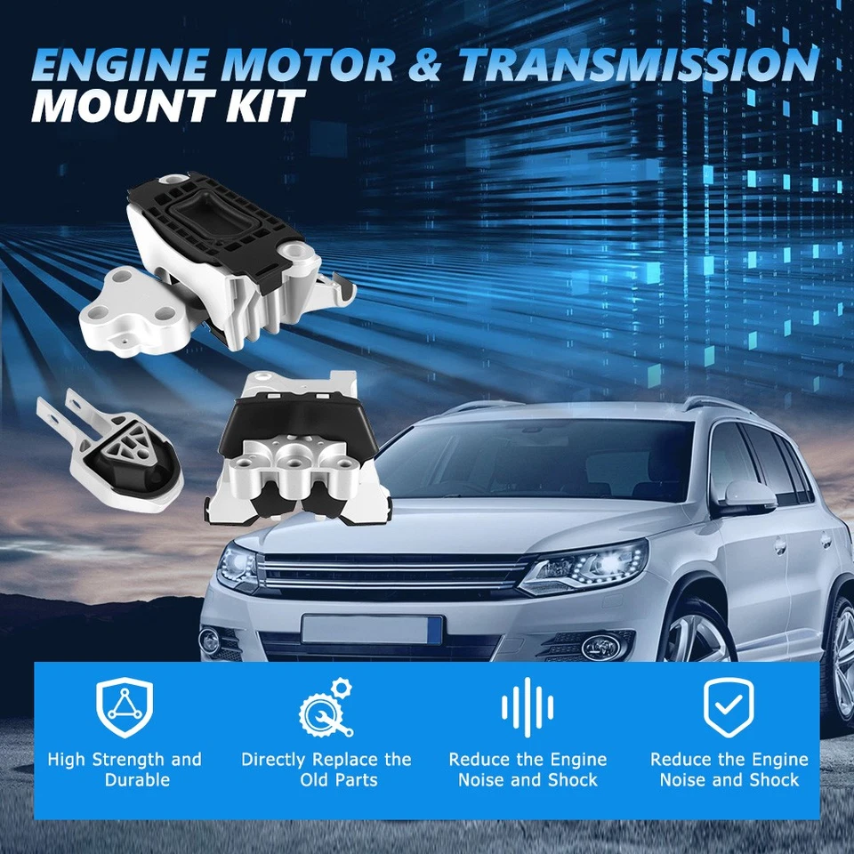 Engine Mounts & Automatic Transmission Mount 3PCS for Dodge Dart 16-13 L4-2.0L Foto 2 de 4