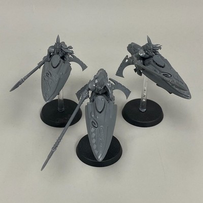 3 UMGEBAUTE SHINING SPEAR ELDAR JETBIKES AELDARI WARHAMMER 40K SPEARS CRAFTWORLD