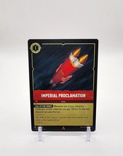 Imperial Proclamation Rare Disney Lorcana TCG Ursula's Return 131/204