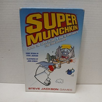 2010 Steve Jackson Games: (1st Edition, 4th Printing) Super Munchkin (Complete) 