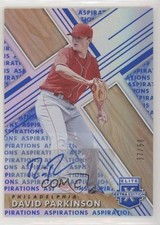 2019 Panini Elite Extra Edition Aspirations Blue 37/50 David Parkinson Auto u6m