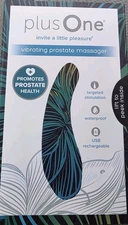 NEW SEALED Plus One Vibrating Prostate Massager Rechargeable & Waterproof 