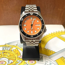 Seiko SKX013 38mm Automatic Divers Watch Mod.SKX017 Orange Dial/Black 7S26-0030
