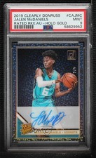 2019 Clearly Donruss Rated Rookie Holo Gold 2/5 Jalen McDaniels PSA 9 Auto 10un