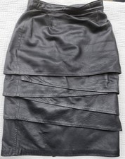 Vintage GIOVANNI leather layered skirt - size 10