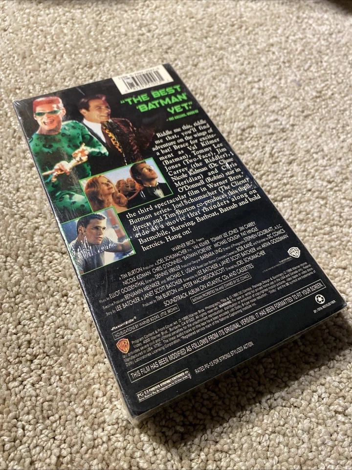 Batman Forever VHS (1995) – Val Kilmer, Jim Carrey, Tommy Lee Jones – Vintage Foto 2 de 3