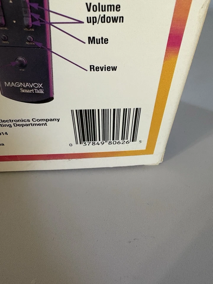 Magnavox Smart Talk VP8010BK- VCR Voice Programmer Box Philips Remote Control - Image 4 of 4