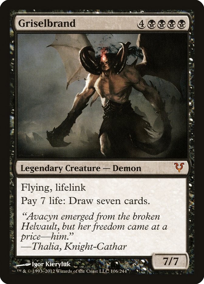 MTG Magic the Gathering Griselbrand (106/252) Avacyn Restored LP