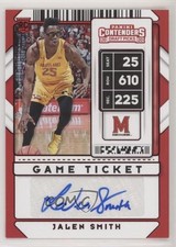 2020 Panini Contenders Draft Picks Sticker Game Ticket Red Jalen Smith Auto 07cj