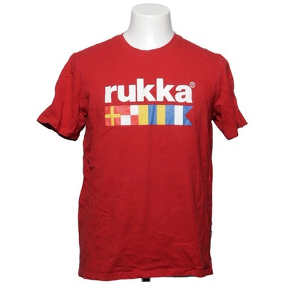 Rukka, T-shirt, Größe: L, Rot/Mehrfarbig, Print, Herren #e0O
