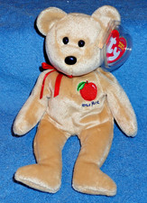TY Beanie Baby Bear ~ "BIG APPLE" ~ New York ~ 2004 Retired ~ 8.5" ~ MWMT's