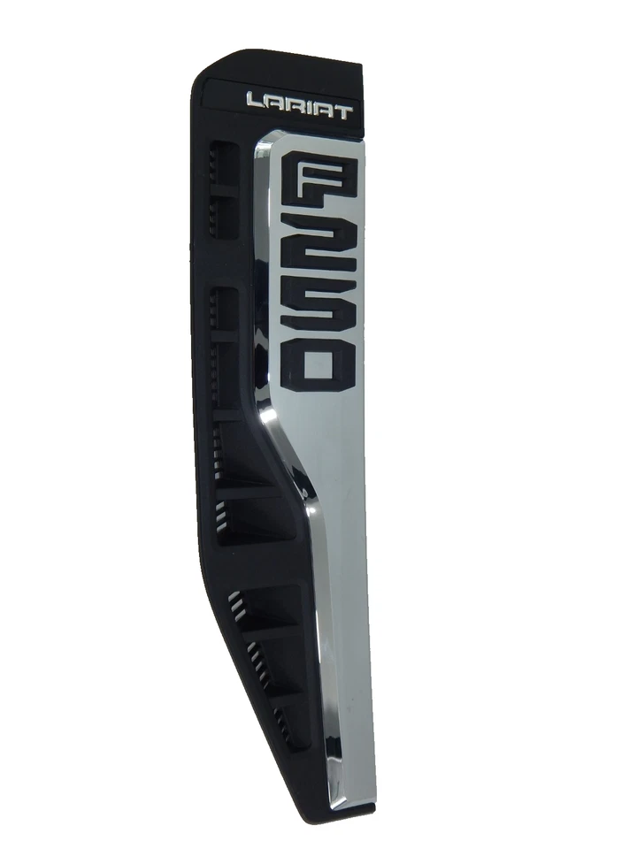 Nuevo OEM 23-26 Ford F-250 Super Duty Lariat LH RH Juego Guardabarros Emblema Insignia Cromo Foto 4 de 4