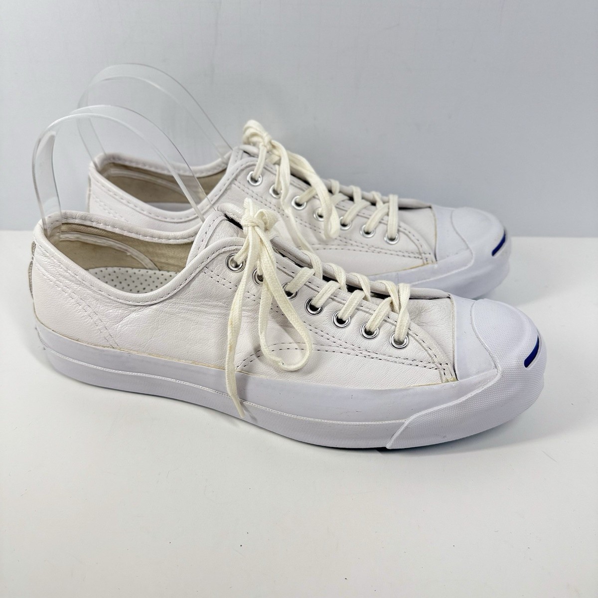 Converse Jack Purcell Leather OX White M8.5 W10 Unisex Low