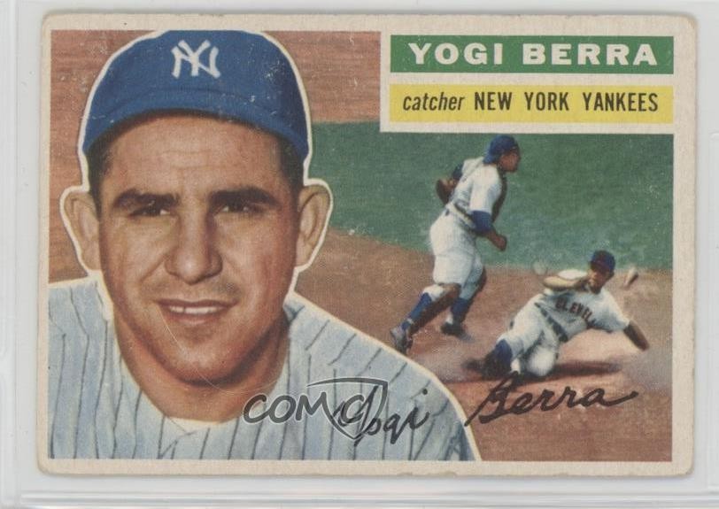 1956 Topps Yogi Berra (Gray Back) #110 HOF px8