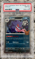 2024 POKEMON TCG TRICK OR TRADE #057 GENGAR PSA 10 GEM ottime condizioni 🔥🔥(A)