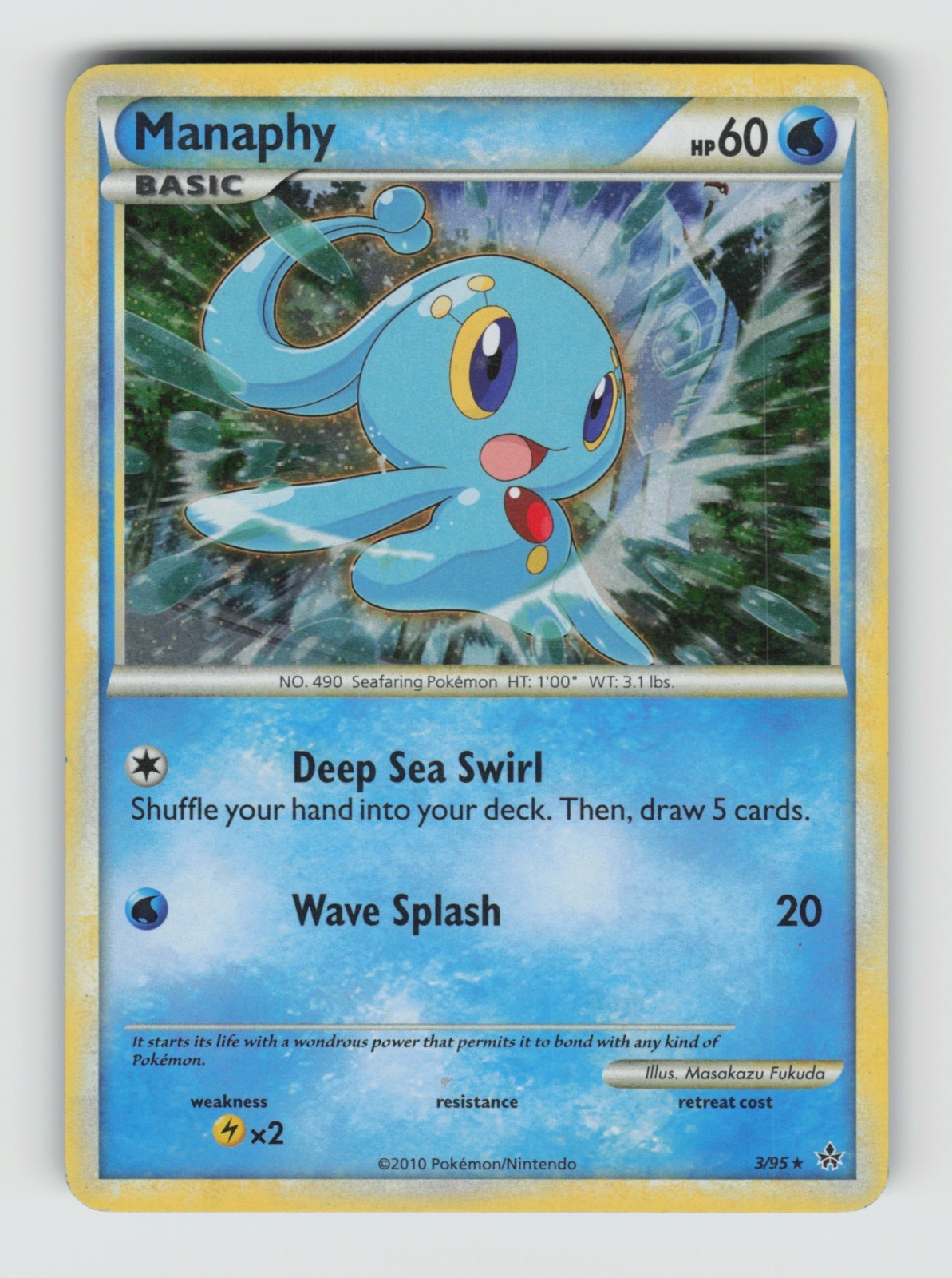 Unleashed 3 Manaphy Holo HR