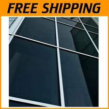 Extra Dark Black Window Film for Daytime Privacy & Sun Control - 36in x 12ft