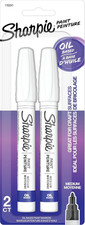 Sharpie Oil-Based Paint Markers, Medium Point, 2 Count Pack of 1 , White