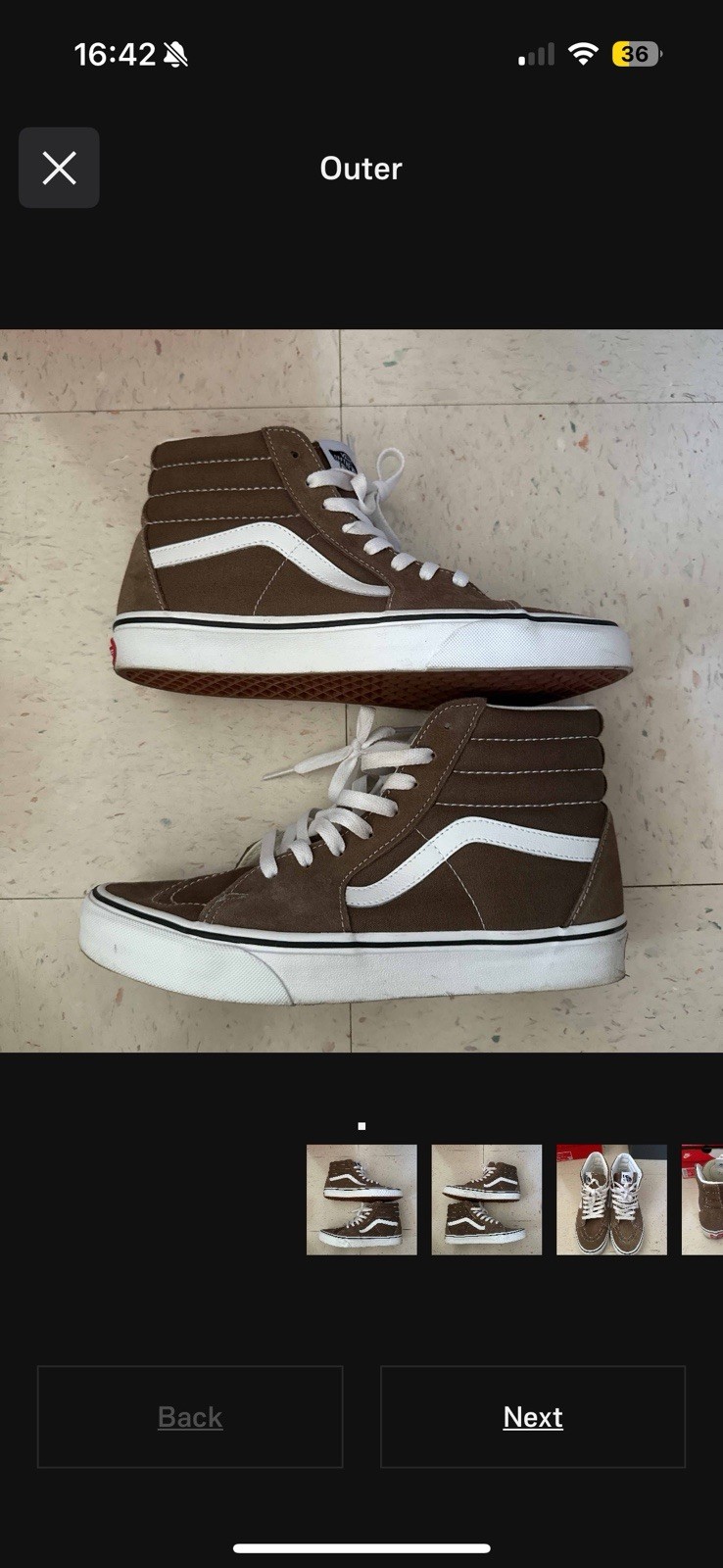 Vans Sk8-Hi Walnut Sneakers in Classic Brown