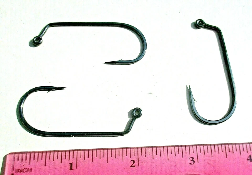 25ct GAMAKATSU 60 grados 2X Fuertes 5/0 GANCHOS Plantillas de pesca de lubina Moldes de plomo Foto 2 de 4