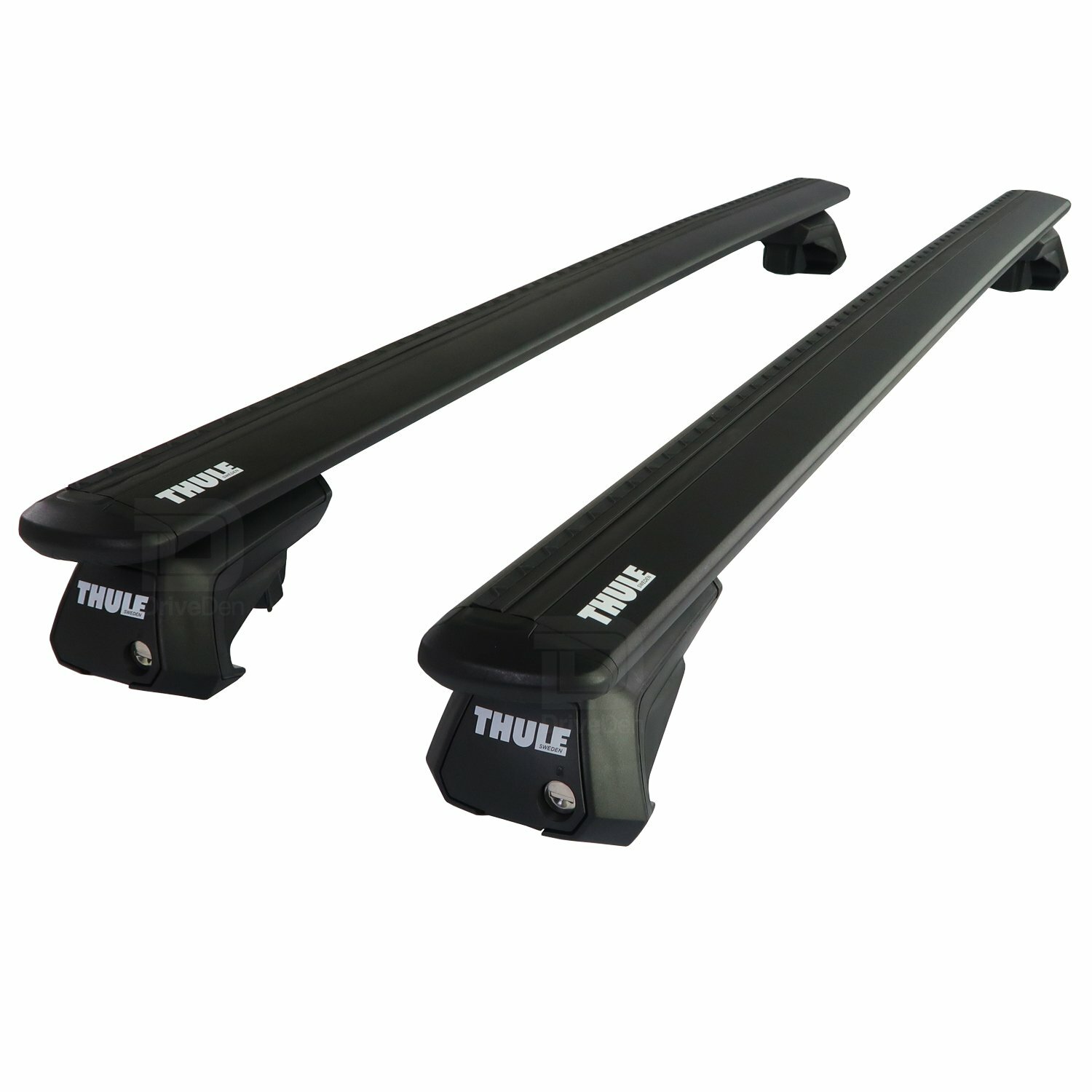 Thule WingBar Evo Black Roof Bars fit Skoda Octavia Mk.3 Estate 13-20 Open Rail