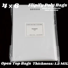 4x6 Clear Bags Flat Open Top Plastic Cellophane Treat Bakery Cookies Candies