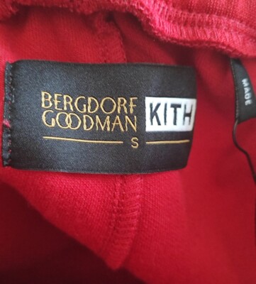 KITH x Bergdorf Goodman Track Shorts. Red. Size S. AUTHENTIC KITH x Bergdorf Goodman Track Shorts. Red. Size S. AUTHENTIC