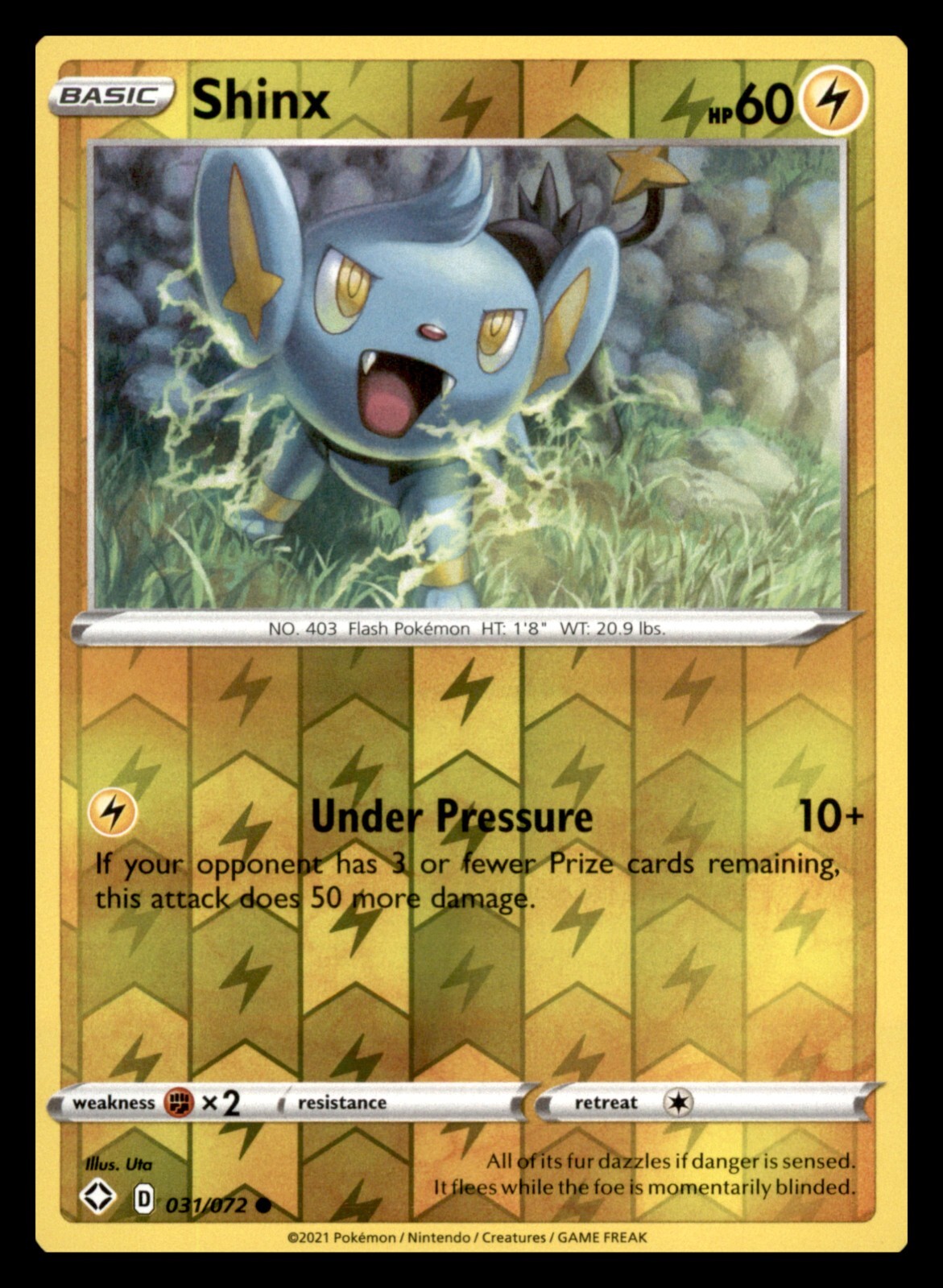 Shinx [Reverse Holo] #31 Pokemon Shining Fates 375