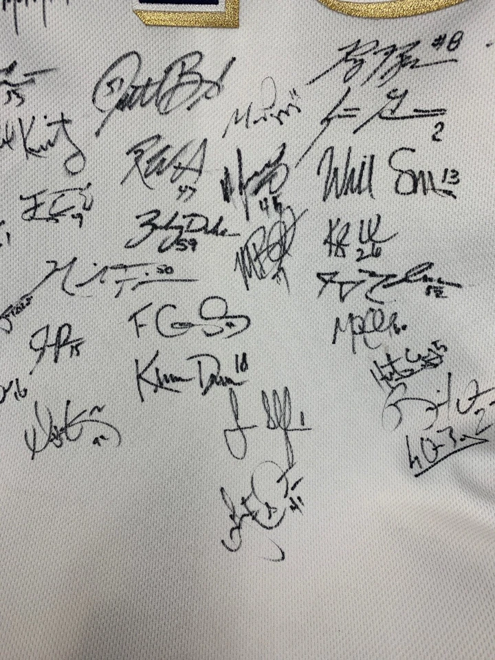 2013-2014 MILWAUKEE BREWERS TEAM SIGNED FÍGARO JERSEY WHITE MAJESTIC SIZE 48 - Image 4 of 4